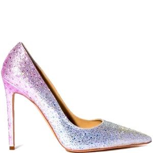 STARRY NIGHT EMBELLISHED OMBRE PUMP IN MULTI COLOR